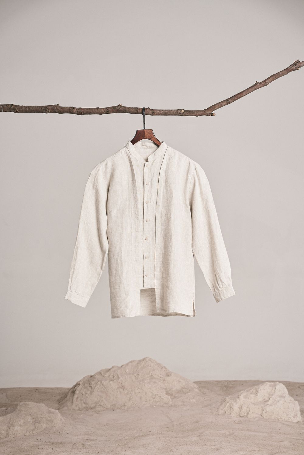 Camisa de lino crudo de la colección
